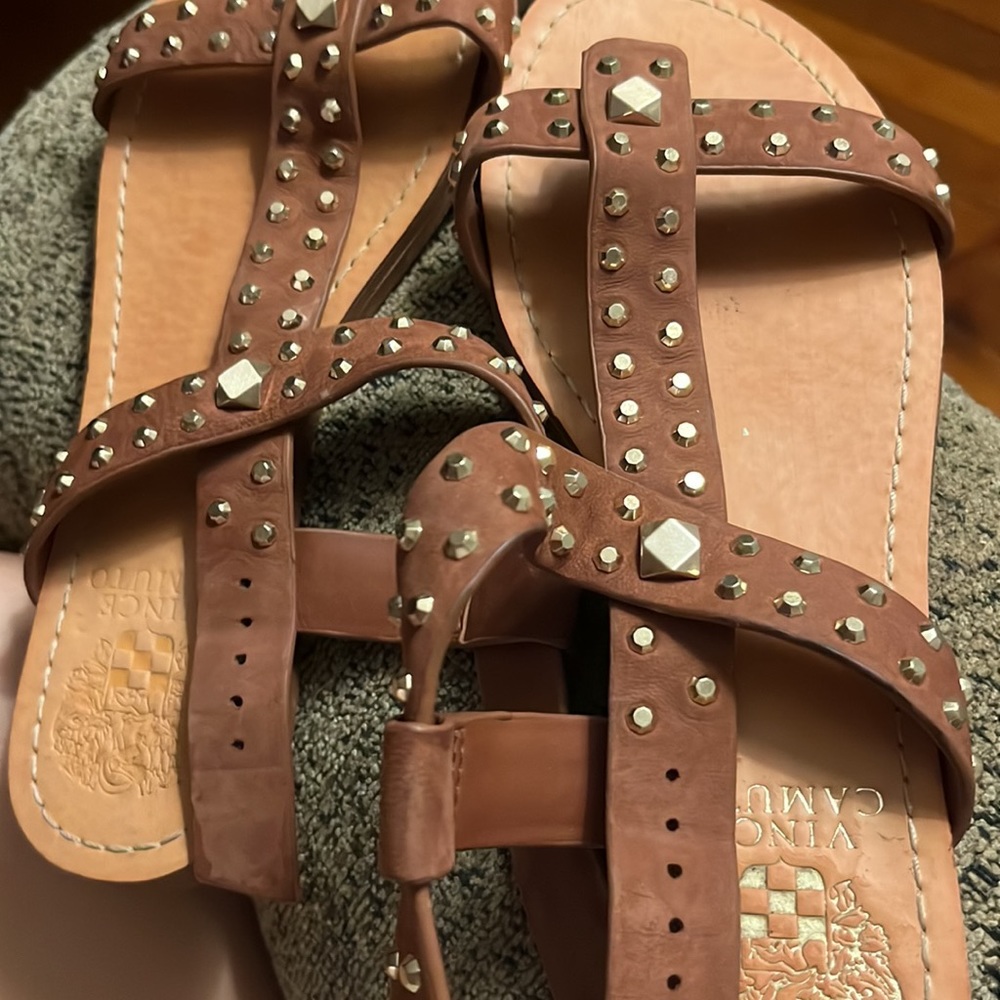Vince Camuto Sandal 7m size 7 37 1/2 women’s open toe - Picture 6 of 16